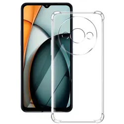 Silicone Soft Clear Shockproof Protective Phone Case Cover for Xiaomi Poco C61 (Shockproof Case)