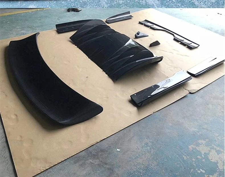 For Ferrari 430 REAL Carbon Fiber Front Lip Splitters Rear Diffuser Bumper Body Side Skirt Kit Spoiler High Quality Accessories - - Racext 23