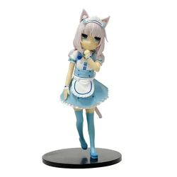 Cute 18cm Cat Maid Anime Figure - Nekopara Vanilla and Chocolate Style Collectible PVC Toy Doll Gift (A no box)