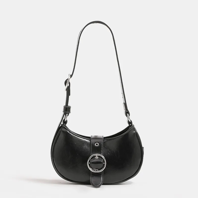 

Женские высококачественные сумки на плечо, кожаная новая маленькая сумка через плечо, роскошная модная дизайнерская однотонная простая сумка под подмышку