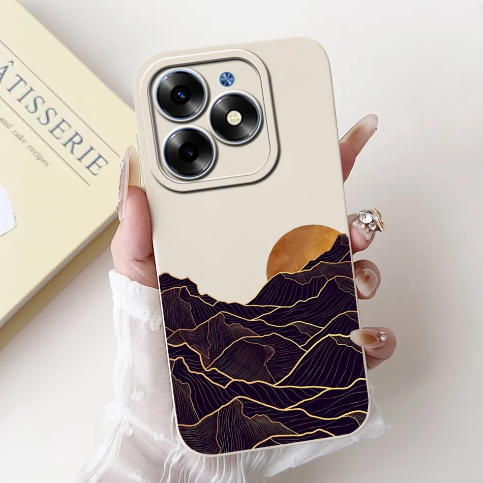 Elegant Printing Soft Silicone Lens Protective Cover Phone Case