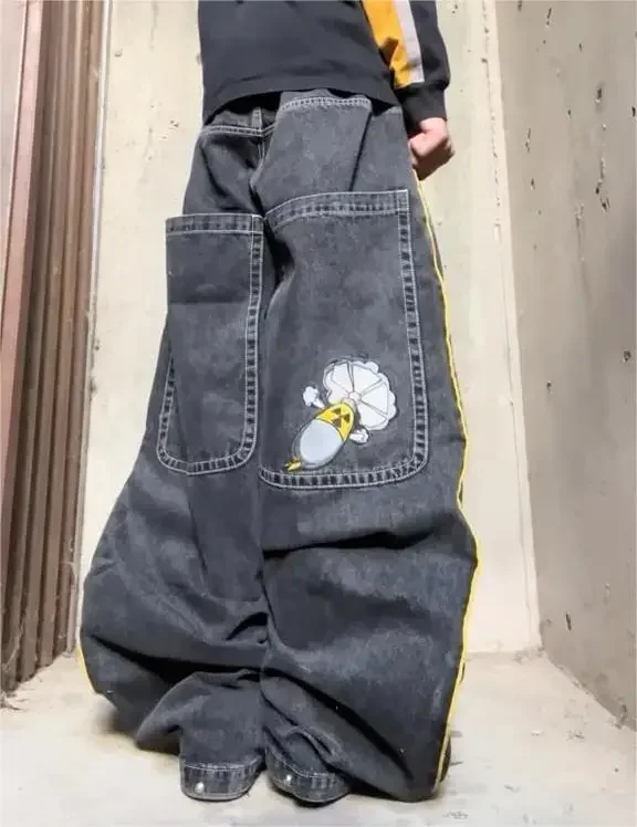 アメリカンレトロ BIGロゴ ヒップ 派手めデニム ニッチ ２色 アメリカン レトロ デニムジャケット（2Colors）- T560