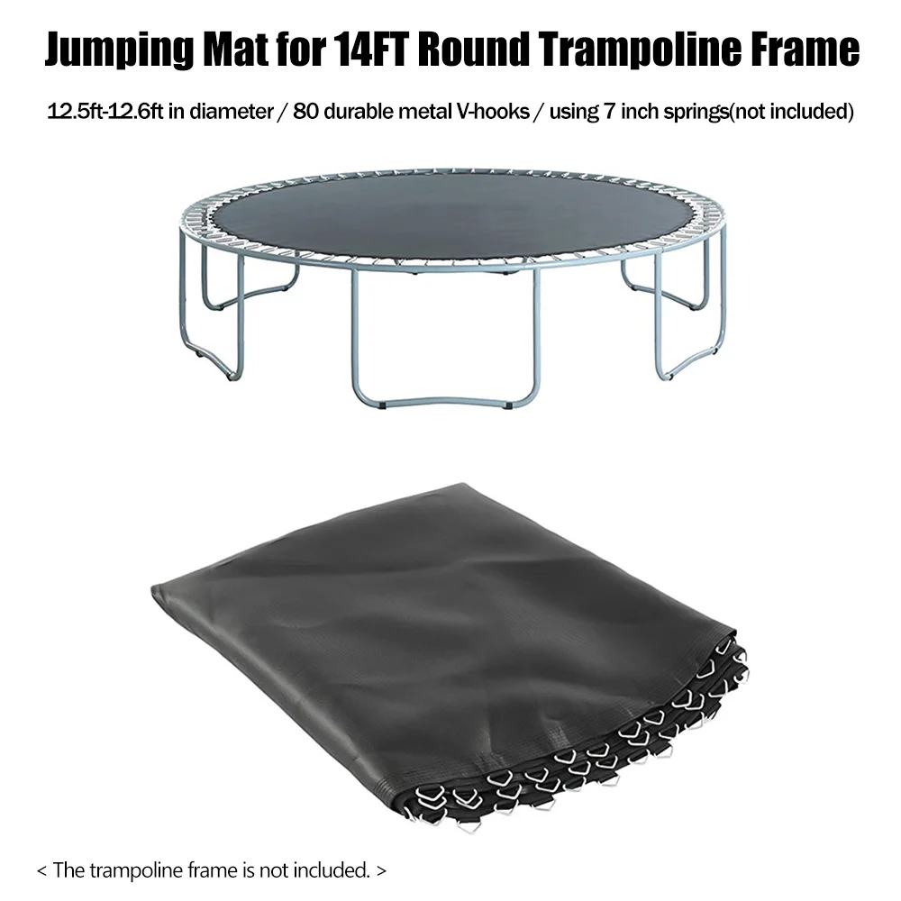 Replacement Trampoline Mat Jumping Mats Fits 14FT Round Trampoline Frame with 80 V Hooks