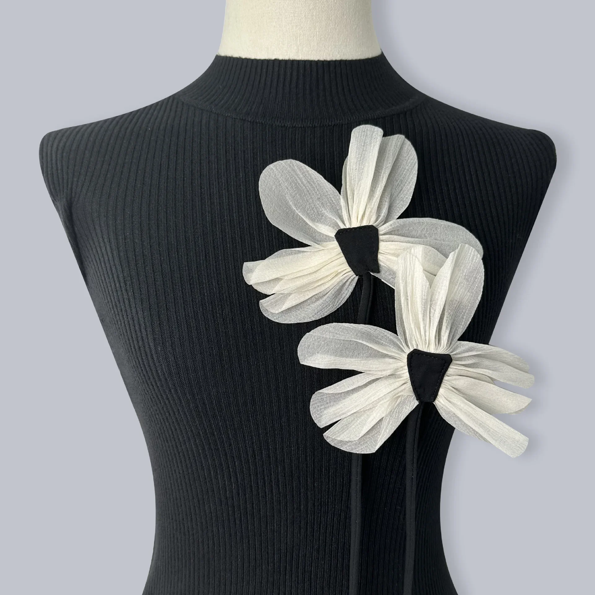 Cloth Fabric Flower Brooch Pins Lace Flower Corsage Lapel Pins Handmade Jewelry Wedding Party Accessories