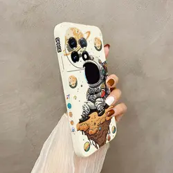 Saturn-Themed Cute Child Silicone Phone Case - Adorable and Durable Protection for OnePlus 10T (White)