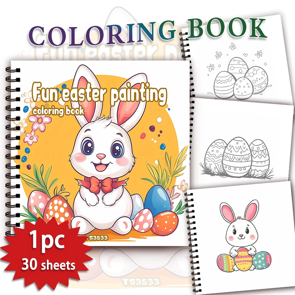 Easter Coloring Book for Teens – 30 Sheets 1