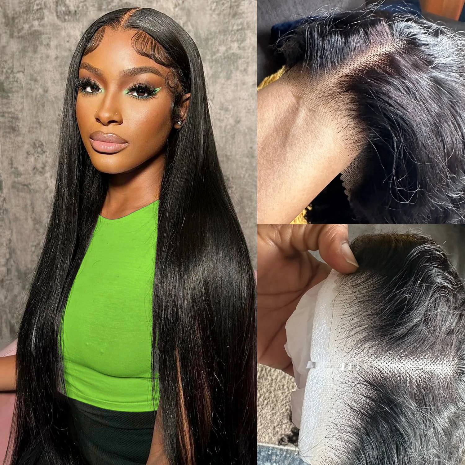 HD Lace Virgin Straight Glueless Wig The NAOMI Silky Straight Glueless HD Lace Wig – Pre-Plucked  main image 3