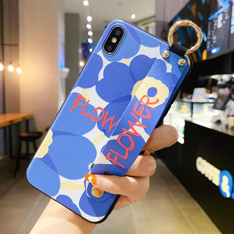 Tulip Flower Wrist Strap Phone Holder Cover