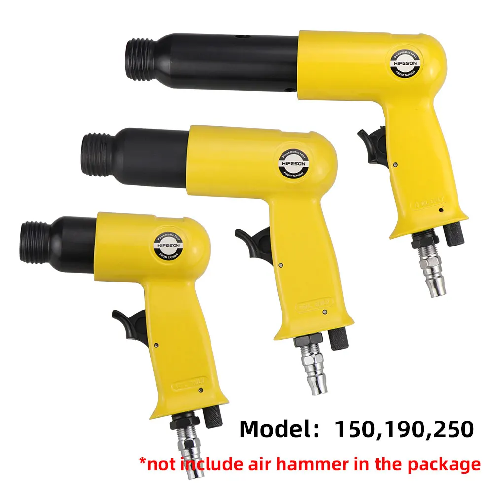 HIFESON 19 needles Air Chisel Hammer Pneumatic Rust Removal Head Air Descaler Needle Tool 19B