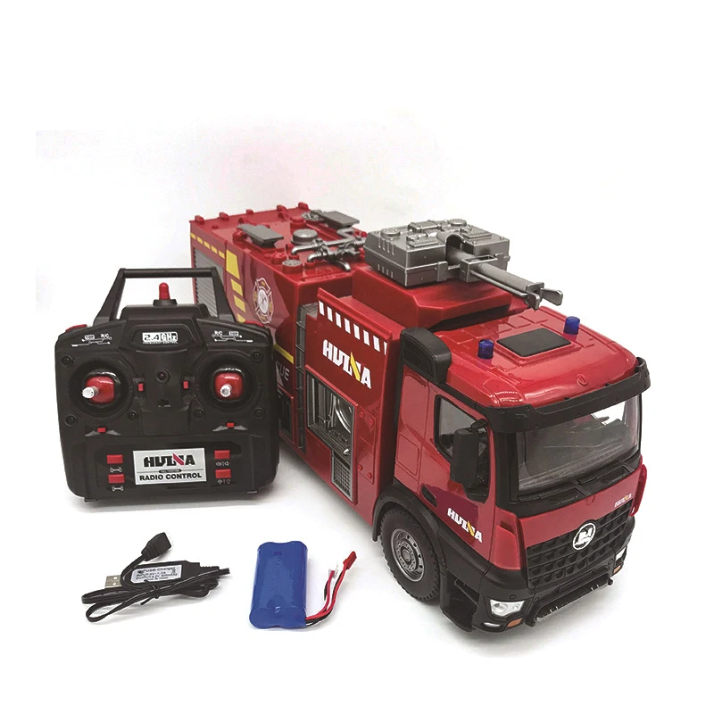 HUINA 1562 1/14 RC Water Spraying Fire Truck Remote Control Fire