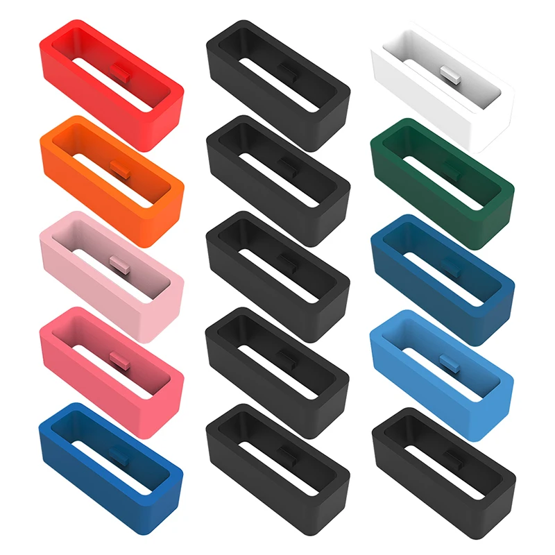 Rubber Silicone Watch Band Keeper Holder Loop,16mm 18mm 20mm 22mm 24mm