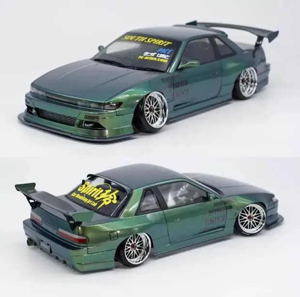 s13シルビア　80スープラマーク2 R33GT-R 4台セットラジコンボディ 透明ボディシェル 1/10 オンロードドリフト フラット 4K hpi s14