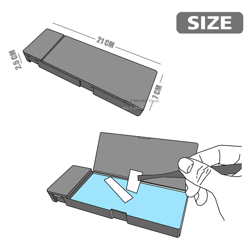 MSWZ 데칼 애플리케이션 트레이 데칼 담그기 및 분리 도구 세트 건담 모델 제작 취미 DIY 도구