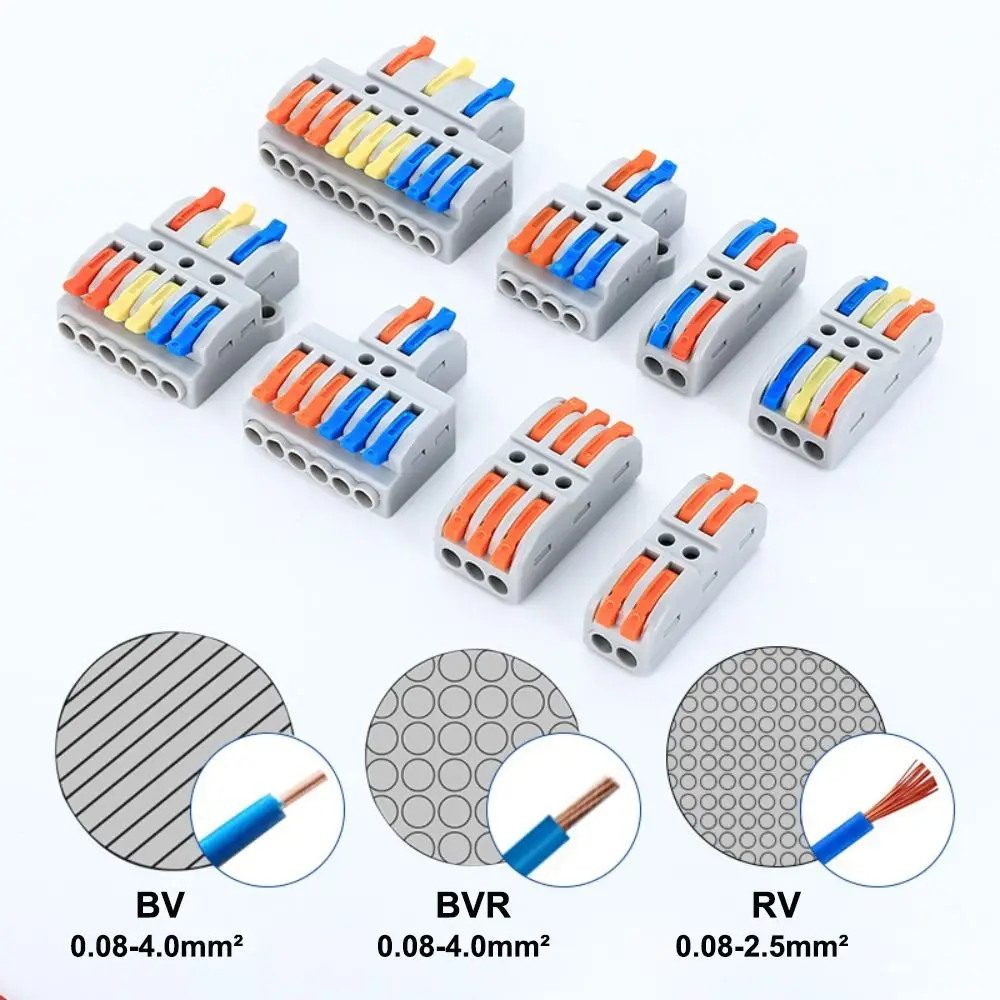 Description Picture 6 of itemMini Quick Terminal Block Docking Universal Compact Compact Splice Electrical Connectors Small Wiring Connector Electrical