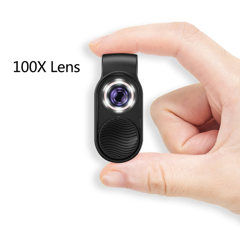 mobile lens 18x APEXEL HD 100X 200X Magnification Microscope Zoom Lens LED Mini Micro Macro Pocket Lens With CPL For iPhone X 11 12 13 Samsung phone telephoto lens Lenses