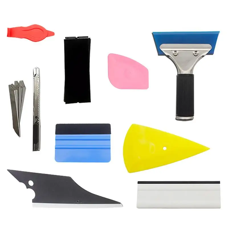 

Car Tint Windows Kit Squeegee Applicator Tool Scraper Tool With Soft Felt Cloth Installing Tool Including Window Squeegee