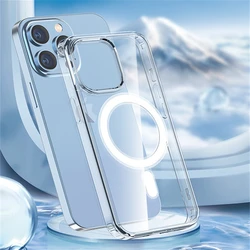 Crystal Clear Magnetic Phone Case with Wireless Charging Animation - iPhone 14 (Clear)