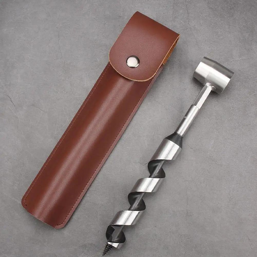 10InchAugerDrillBitsWithCoverOutdoorSurvivalToolCorkscrew