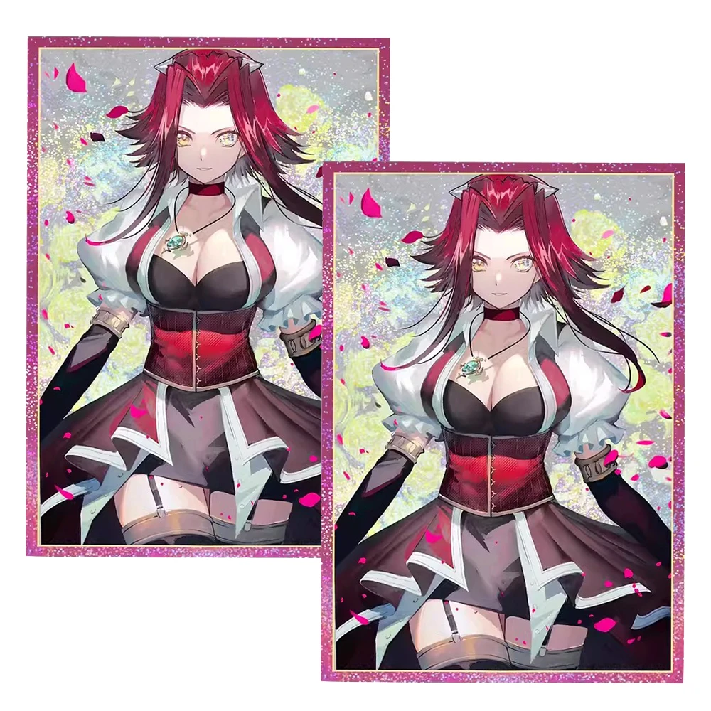 50PCS 63X90mm Akiza Izinski Foil Anime Card Sleeves Board Game