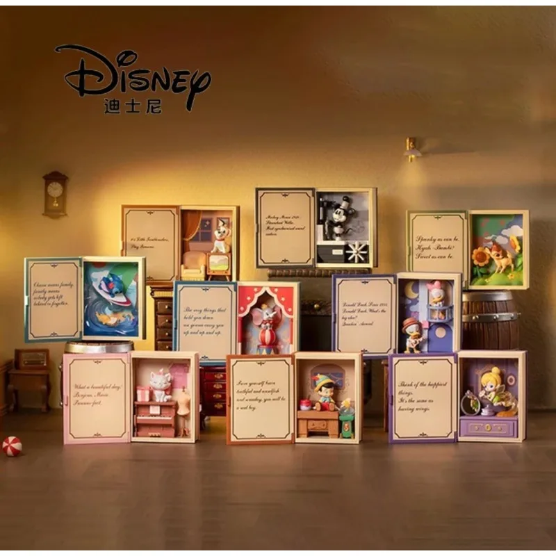Genuine Disney Classic Fairy Tale Series Blind Box Figurine Room Decoration Studio Ornaments Regalo Per Ragazza Giocattolo A Sorpresa Per Bambini
