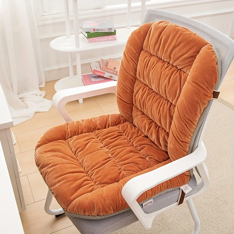 Glamouröses, dickes Stuhlkissen, Sofa-Komfort-Sitzpolster mit Lordosenstütze und Rückenlehne für den Mehrzweckgebrauch im Bürostuhl – Detail 6