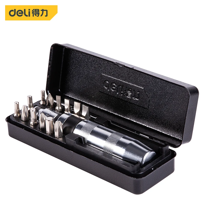 13PCS Positive Negative Impact Precision Screwdriver Bit Set Blow Stubborn Screw Driver Heavy Duty Case Tools With Metal Box |