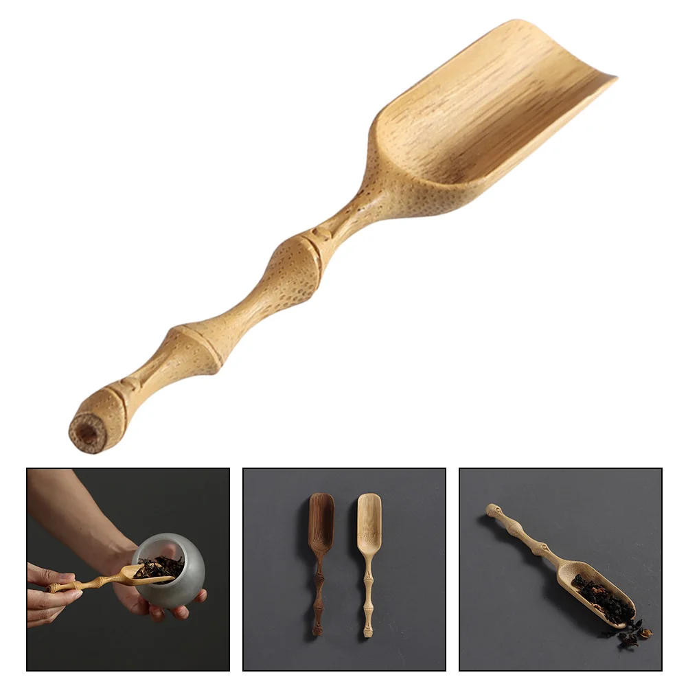 

Tea Spoon Bamboo Carved Spoons Accessories for Practical Teaspoons Scoop