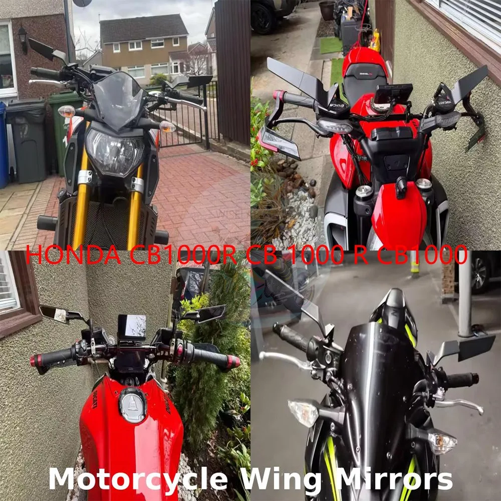 혼다 CB1000R CB 1000 R CB1000 2018-2023 범용 오토바이 사이드 뷰 미러 스텔스 윙렛 백미러 키트