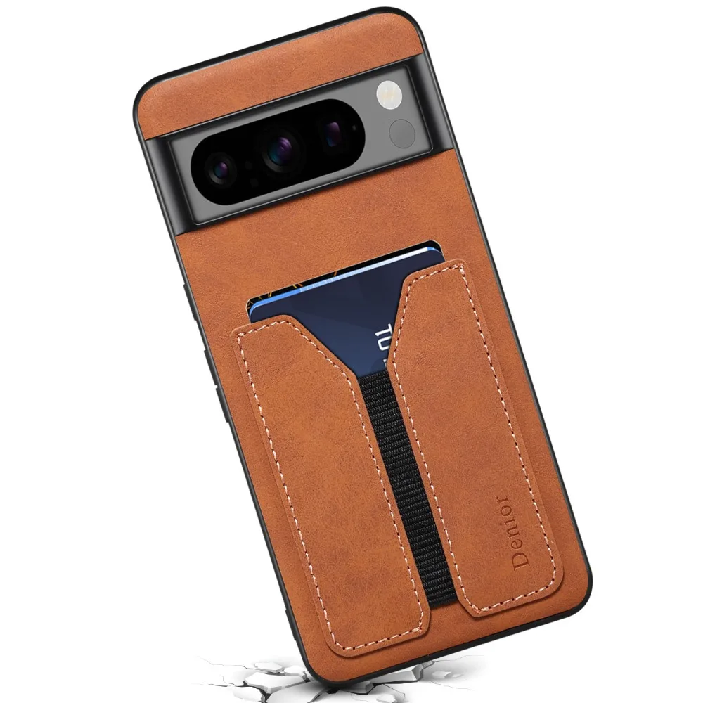 Knoowcase Custodia A Portafoglio Per Google Pixel 8a - Pelle PU Oro Rosa, Con Slot Carte E Supporto - 2