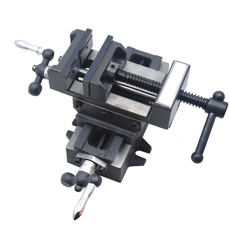 4 Inch Genuine Cross Vise Precision Heavy Duty Mobile Bench Vise Cross Vise for Drilling and Milling Machine Factory Direct Sale 4