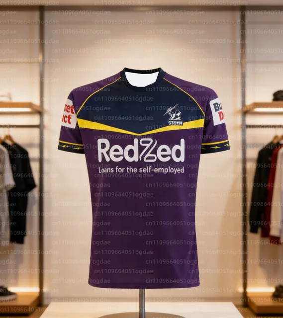 Maillot de rugby Melbourne Storm 2026 pour homme, maillot de football australien, maillot de football, vêtements de sport décontractés pour adultes, imprimé en 3D 1