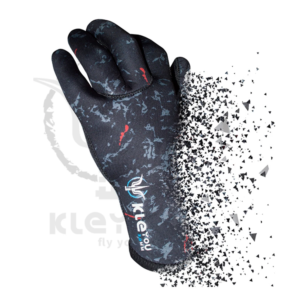 New 3MM Neoprene Diving Gloves Non-Slip Stab-Resistant Wear-Resistant Diving Gloves Warm and Cold Underwater Hunting Gloves 4