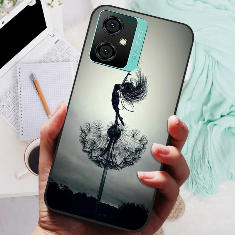 Silicone Soft Lions Cat Black Bumper Protective Case Cover