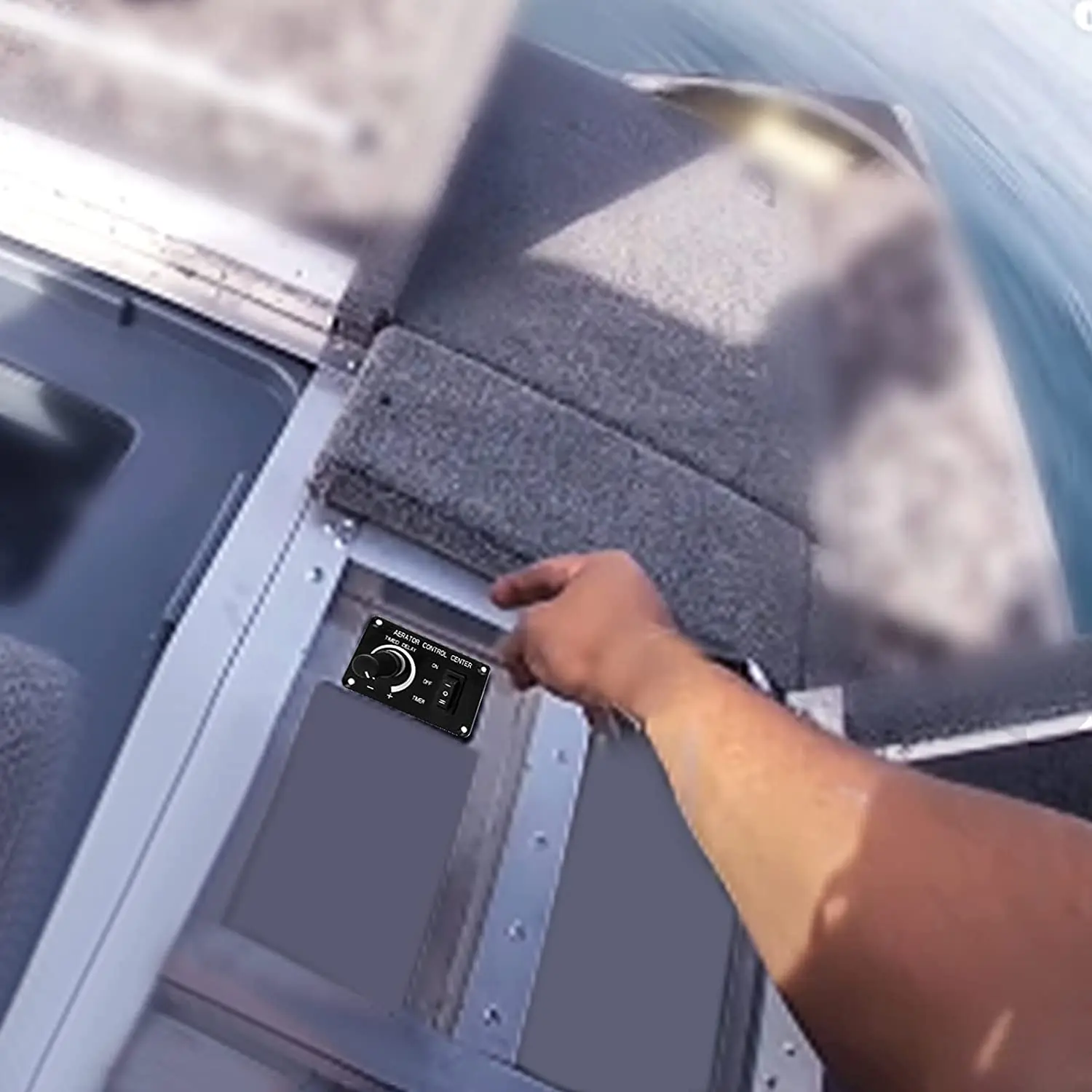 Livewell 해양 에어레이터 타이머 스위치 패널, 조정 가능한 자동 해양 액세서리, 12V 보트 스위치 패널, 5Amp 계기판 Best5 Livewell 해양 에어레이터 타이머 스위치 패널, 조정 가능한 자동 해양 액세서리, 12V 보트 스위치 패널, 5Amp 계기판 Best5