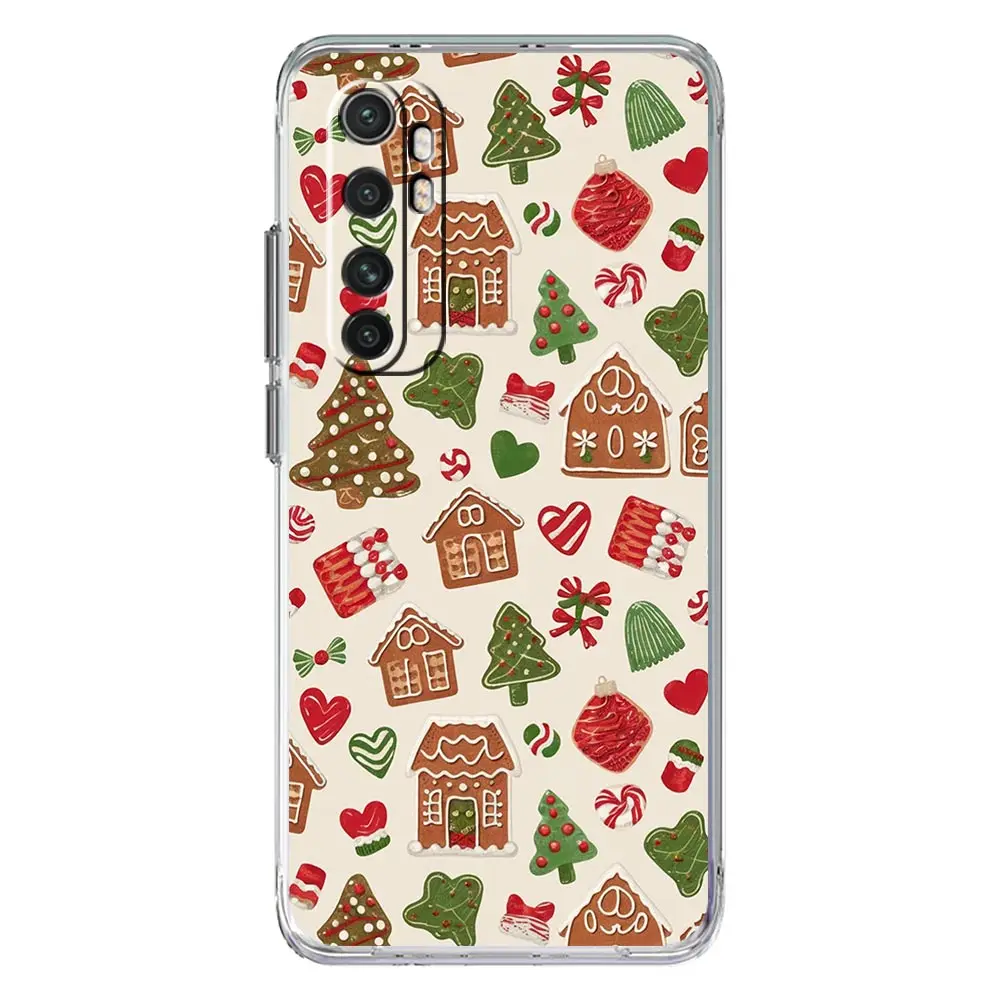 Cartoon Christmas Soft Clear Phone Case Cover