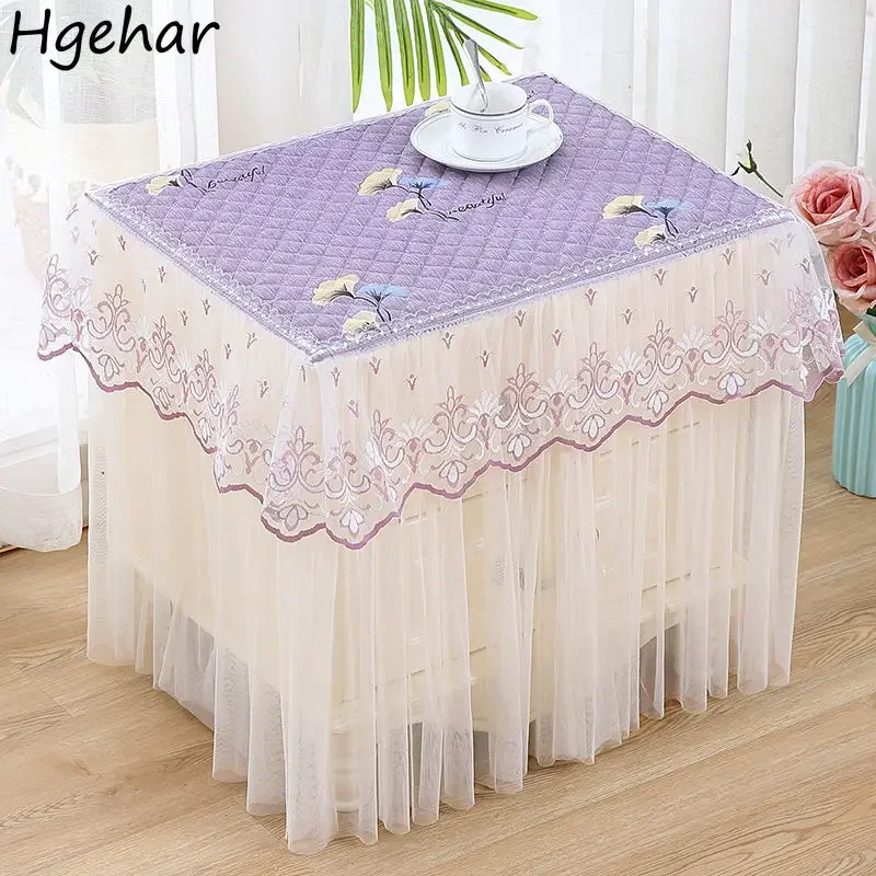 All-purpose Covers Bedside Table Living Room Coffee  Cover Dust-proof Soft Home Decoration Lace Protector Simple cloth