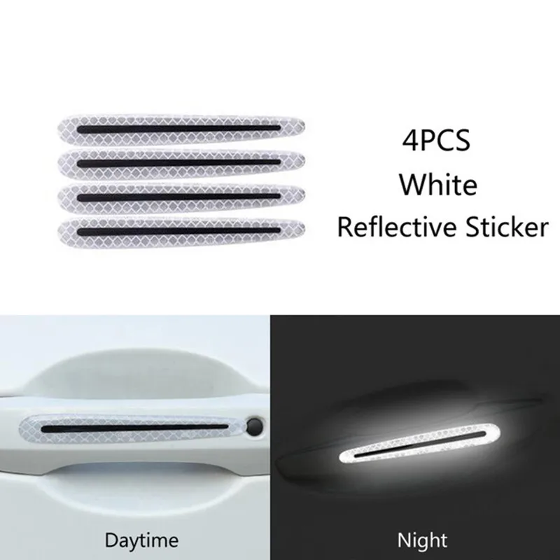 4pc car handle white