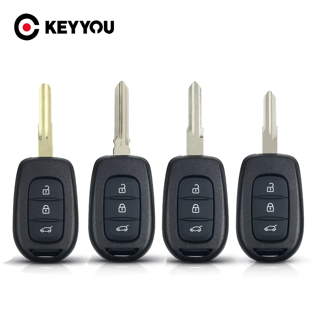 

KEYYOU 3 Buttons Remote Key Shell For Renault Clio4 Sandero Symbol Trafic Dacia Logan Lodgy Dokker Duster Car Key Case