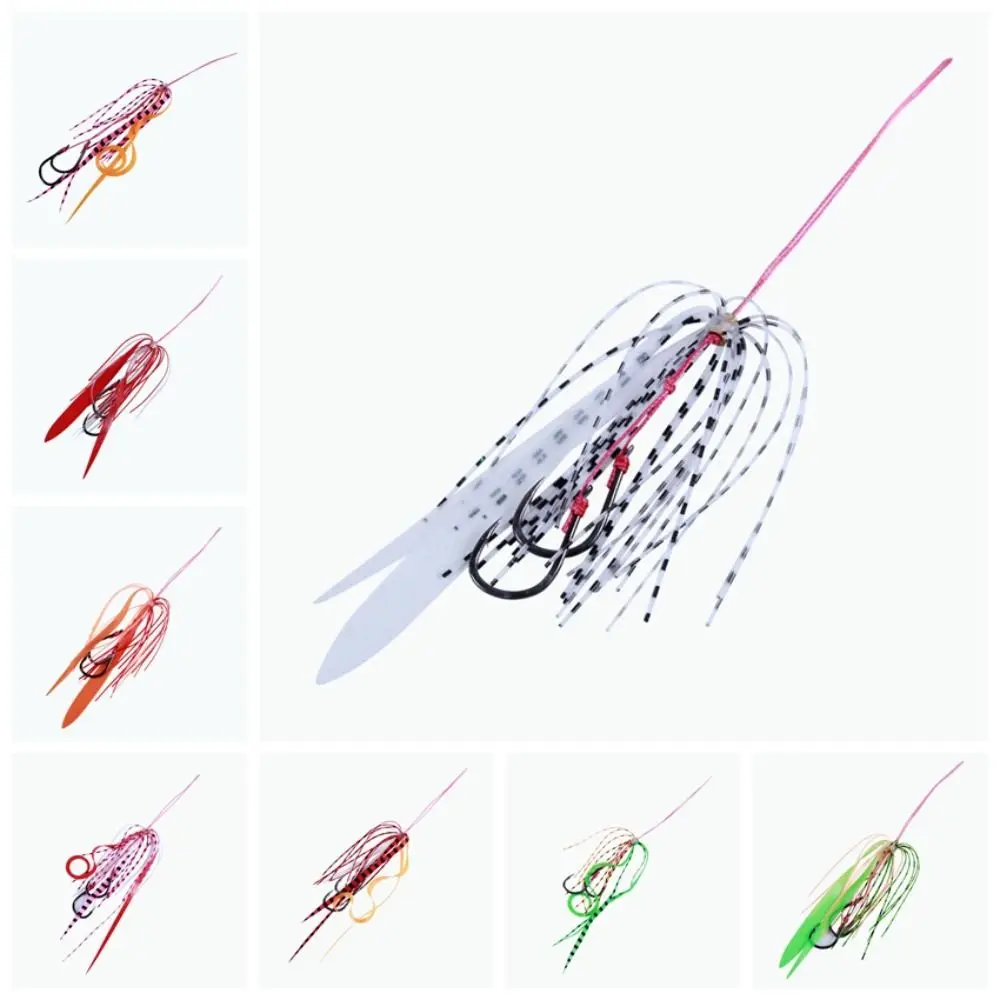 

With Twin Assisted Hooks Silicon Skirts Jig Elastic Silica Gel Tenya Assist Hook Easy To Replace Soft Chatter Bait Fishing Lure
