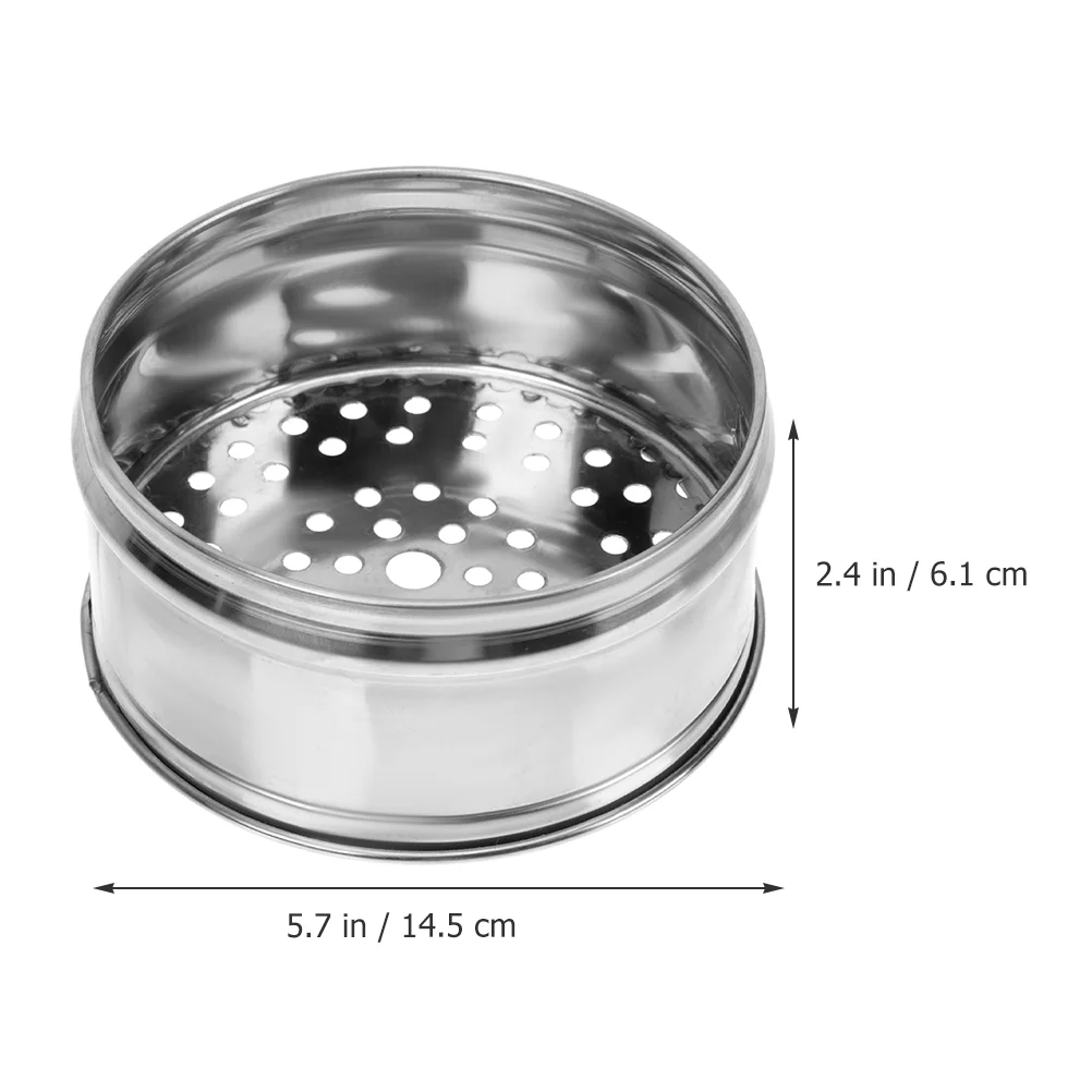 Stainless Steel Steamer Two Metal Basket for Cooking Steaming Reusable Food Rack Vegetable