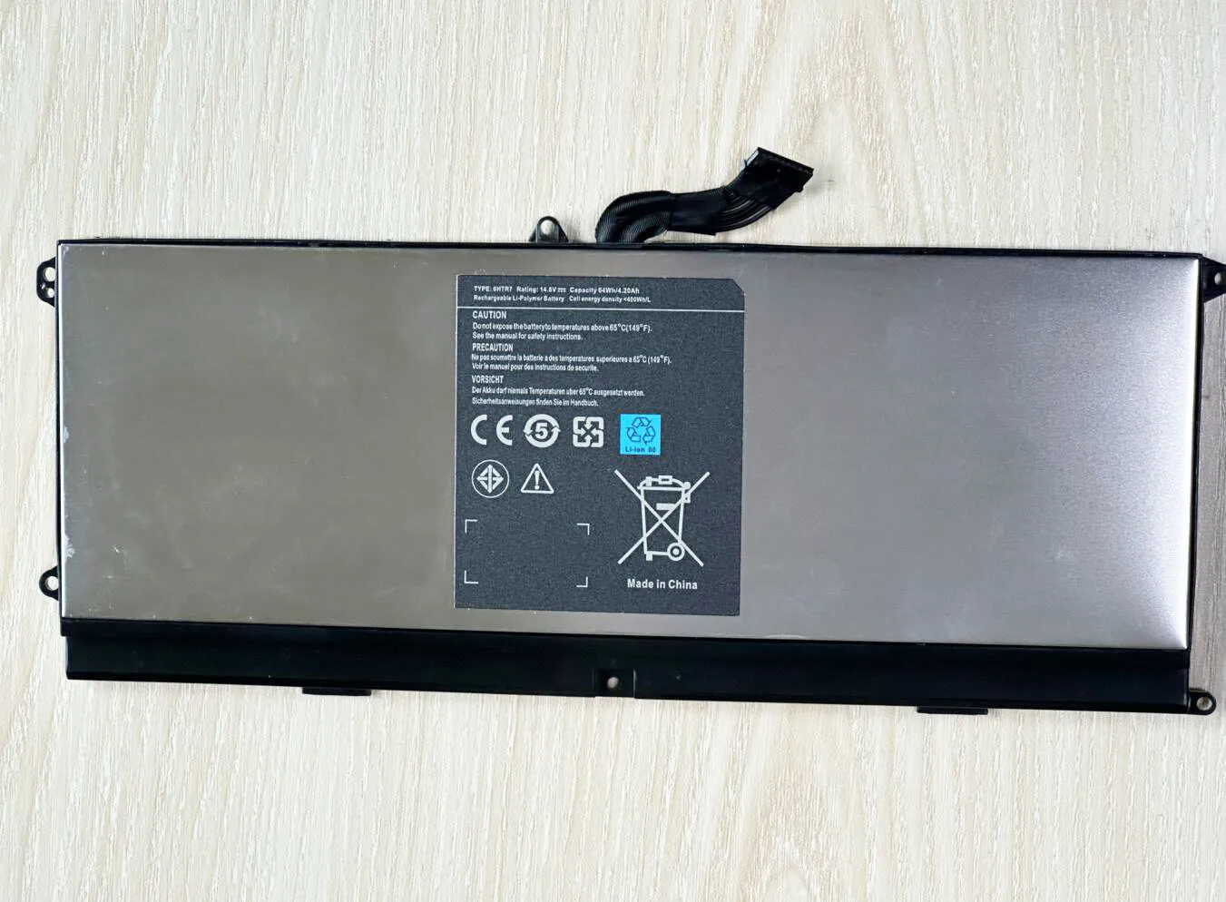 Bateria para Dell Xps 15z L511z 075wy2 0htr7 Ohtr7 0nv5c 75wy2 Nmv5c 14.8v 64wh - Imagem 5