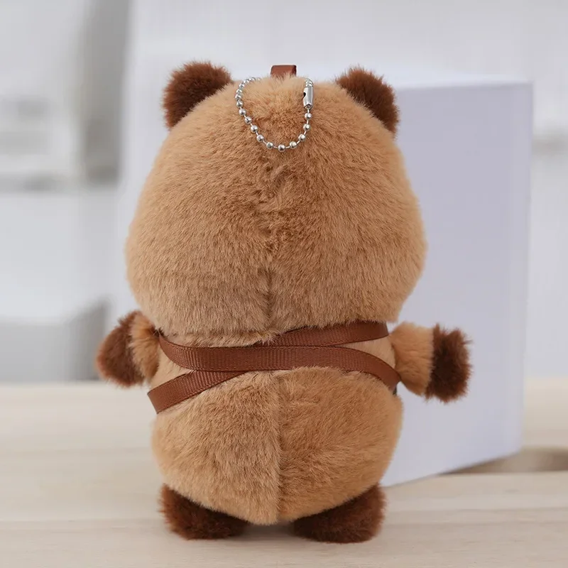 새로운 Capybara 키 체인 요리사 모양 Capybara 가방 키 체인 사진 액세서리 어린이 생일 선물 휴일 작은 선물
