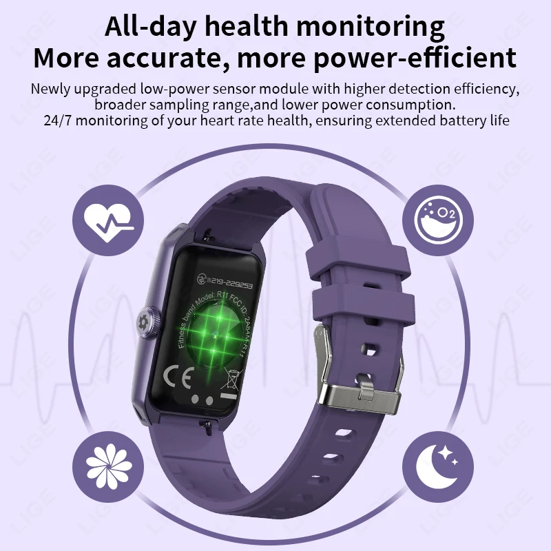 LIGE 2025 New Sports Smart Watch Men Women 1.47" Bluetooth Call Fitness Tracker IP68 Waterproof Smartwatch For Android IOS Phone