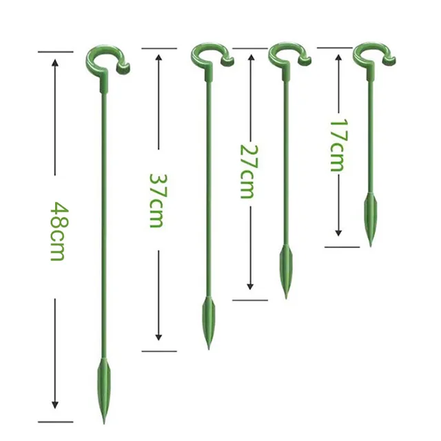 2 Típus 10Db Kerti Növényi Virágok Támogató Tartó Kerek Ketrec Plie Állvány Az Üvegházhatású Elrendezés Rúdja Gyümölcsös Bonsai Szerszámok - Image 6