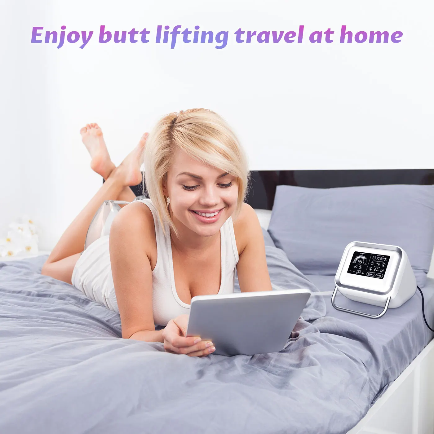 Portable Vacuum Therapy Machine Butt Lift Breast Enhancement Home Use Body Shaping Massager with 6 Cups 150ML 120ML 90ML