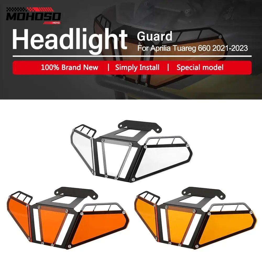 

2023 NEW Motorcycle Headlight Protector Grille Guard Cover Protection Grill For Aprilia Tuareg 660 2021-2022-2023 Accessories