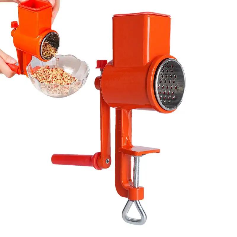 

Cheese Grater Manual Nut Grinder Portable Rotary Grinder Aluminum Alloy Hand Crank Mill Grinder For Household Kitchen Gadgets