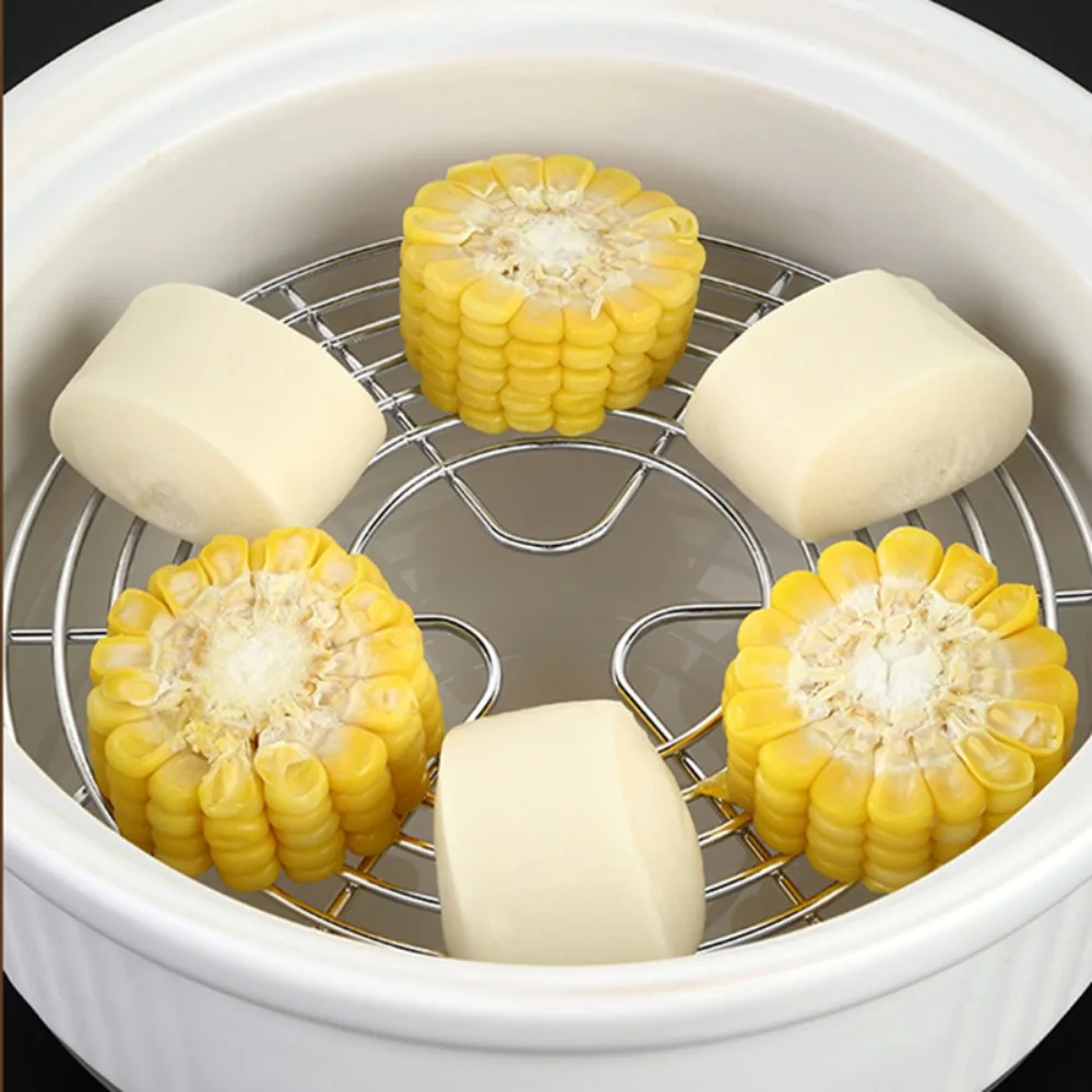 Description Picture 6 of item304 Stainless Steel Steamer Shelf Steamer Rack Heavy Duty Round Durable Pot Pan Pressure Cooker Trivet Cookware Accessories