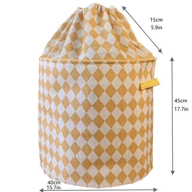 40X45 Cm -Es Ruhák Tároló Táskák Akadályozva A Húzószálú Kosár Vászon Ruhadarab Gyerekek Játékok Tartály - Image 3