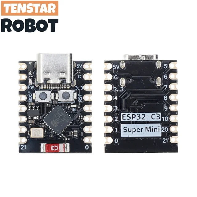 TENSTAR ROBOT ESP32-C3 ESP32-S3 ESP32-H2 ESP32-C6 Макетная плата ESP32 C3 SuperMini WiFi Bluetooth ESP32C3 4